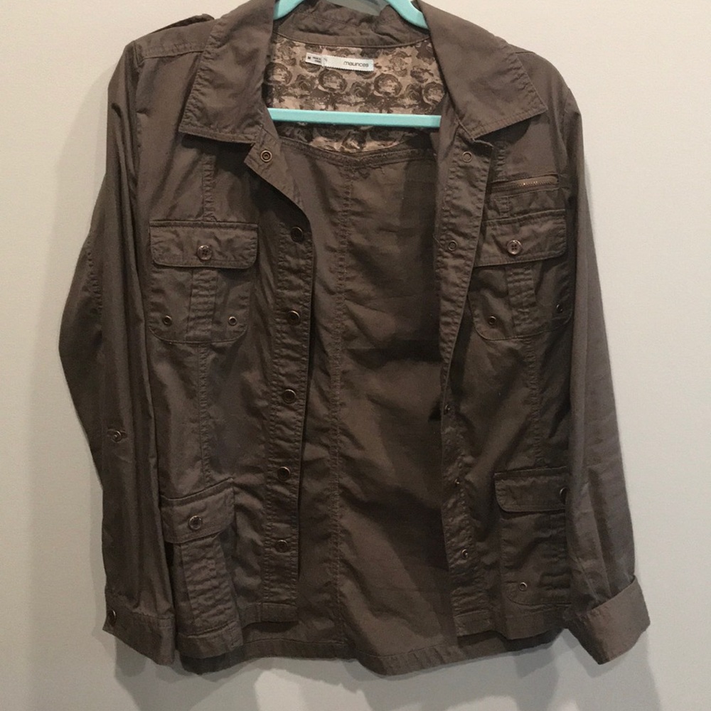 Lightweight military inspired shirt jacket